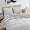 Acolchado 2 Plazas Kavanagh Brienz Con Fundas Color Gris Claro