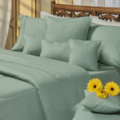 Sabana Danubio 2 Plazas Puro Algodón Color Green