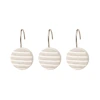 Ganchos para Cortina de Baño Resina Decorinter Diseño Aria Blanco Gancho Cromado