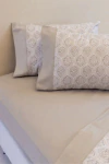 Sabana Galant Atico con Embozo 144 Hilos 2 Plazas Beige