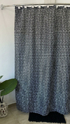 Cortina Baño Teflon Linea Estampada Diseño Blackboard