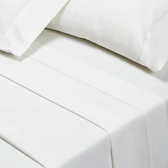 Sabana Danubio 2 Plazas Puro Algodón Color Blanco