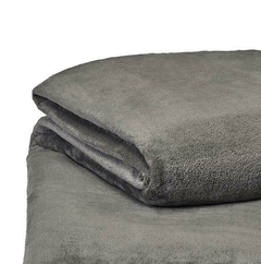 Frazada Flannel Lisa Danubio Queen Size Color Storm