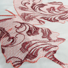 Cortina Baño Teflon Chenille Vintage Diseño Patch Tree