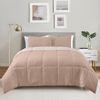 Acolchado Simil Plumon Reversible 2 Plazas Kavanagh Color Avellana/Nude