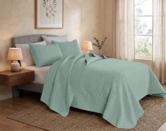 Cover Quilt Kavanagh Dubai 1 plaza Twin Bicolor VERDE