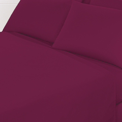 Sabana Prata Lisa Queen Size Color Violeta