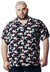 CAMISA ESTAMPADA VISCOSE ELEFANTES (P AO PLUS SIZE)