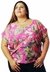 BLUSA PLUS SIZE COM RENDA - ABACAXI