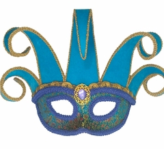 ANTIFAZ ARLEQUIN BRIDGERTONE TURQUESA - comprar online