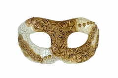 ANTIFAZ CON RELIEVE MILO OLIMPIA BLANCO Y ORO GRIEGO - comprar online