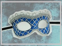 Antifaz Veneciano Infantil Duke Azul - comprar online