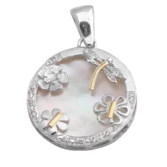 Colgante Plata y Oro Cod. 1002