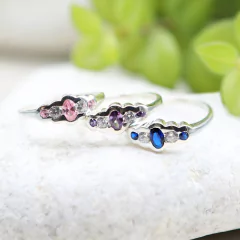 Anillo Plata 925 con Zirconias COD.1029