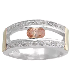 Anillo Plata y Oro Cod. 1531