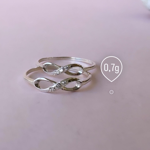 ANILLO INFINITO PLATA 925 COD. 4397
