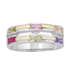 Anillo Plata 925 y Cubic Zirconia COD. 2730B