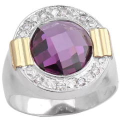 Anillo Plata y Oro Cod. 2930