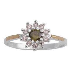 Anillo Plata y Oro Roseta Cod. 3630