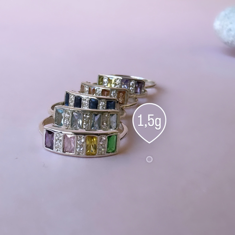 Anillo de Plata 925 con Zirconias COD. 2395