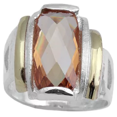 Anillo Plata y Oro Cod. 4085