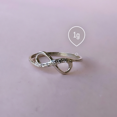 ANILLO INFINITO PLATA 925 COD. 4395