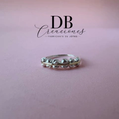 ANILLO PLATA Y ORO COD. 631