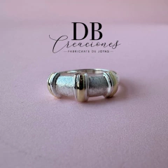 ANILLO PLATA Y ORO COD. 1292