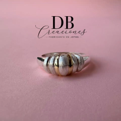 ANILLO PLATA Y ORO COD. 617