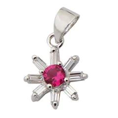 Dije Plata con Zirconias Cod. P-7329
