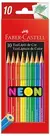 FABER CASTELL Lapices de colores neon x10