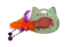 PEZ DE SOGA CON PLUMA Y TIRA POMPO - comprar online