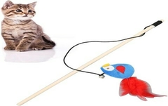 VARITA CON PAJARO PARA GATOS