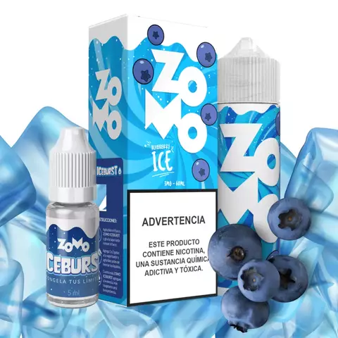 ZOMO - "BLUEBERRY ICE" NEW 60ml 3mg "IMPORTADO"