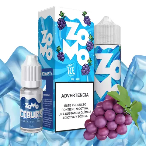 ZOMO - "GRAPE ICE" NEW 60ml 3mg "IMPORTADO"