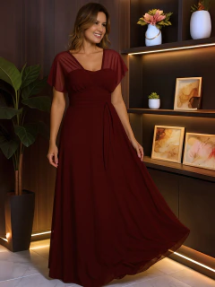 Vestido longo multiformas . Vl930