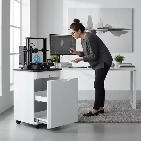 Gabinete Móvil EXO para Impresoras 3D – Carro de almacenamiento y trabajo con ruedas - comprar online