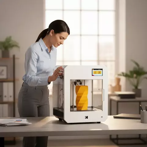 Impresora 3D Kodak Portrait Doble Extrusión – Sistema FDM + Cama Caliente y Pantalla Táctil - comprar online