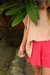 Short Tejido Adultos Coral 100 % Algodón
