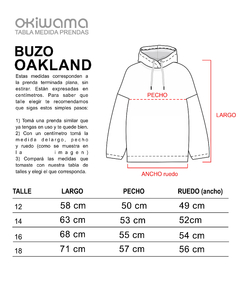 Buzo Oakland Bordó - tienda online