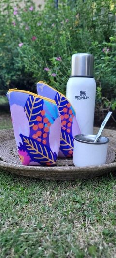 Set de estuches tropical violeta - comprar online