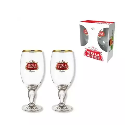 SET CAJA PAR COPAS STELLA ARTOIS