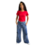 Camiseta de Algodão Premium Feminina Vermelha - loja online