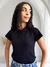 Camisa Polo Piquet Feminina Preta - comprar online