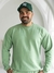 Conjunto de Moletom Gola Careca Verde Pistache na internet