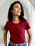 Camiseta de Algodão Premium Feminina Marsala - comprar online