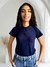 Camisa Polo Piquet Feminina Azul Marinho - comprar online