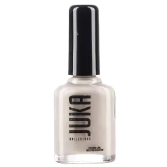 Esmalte tradicional Juka tono 62 Iced coffee, color beige claro / crema, en frasco de 12ml.