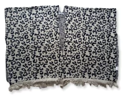 poncho combinado de leopardo - comprar online