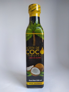 Aceite de Coco Agroecológico x 360 Cc. ´´Valle Organico´´ (Neutro)